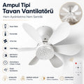 Led Işıklı Tavan Vantilatörü - 6 Yapraklı 40W